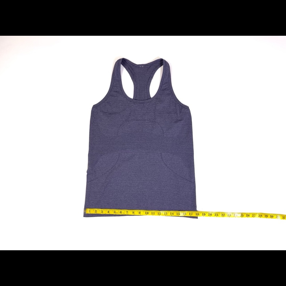Lululemon Women's Swiftly Tech Racerback Tank Top Gray and Purple  Size 10 - Picture 5 of 8